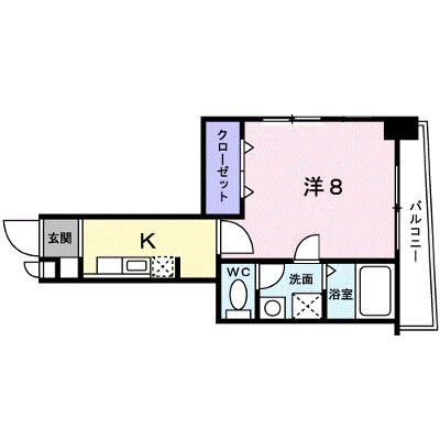 フォルシュ加治屋 303【管理NO：1-012635301-03030】 ★家具家電は申し込み後に搬入しますの物件画像