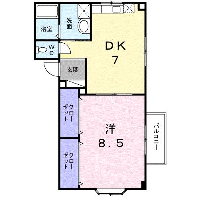 クローバーズヒル田上台 102【管理NO：1-011847801-01020】 ★家具家電は申し込み後に搬入します★の物件画像