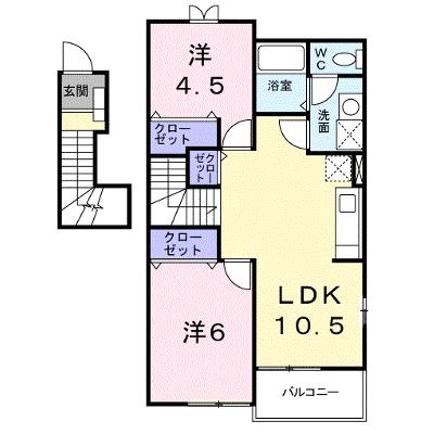 アドバンス銀河の森Ⅱ 201【管理NO：1-011495302-02010】 ★家具家電は申し込み後に搬入します★の物件画像