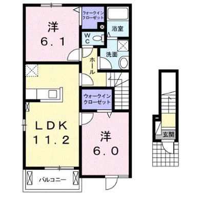 プルメリア．イサＢ 201【管理NO：1-022497202-02010】 ★家具家電は申し込み後に搬入しますの物件画像