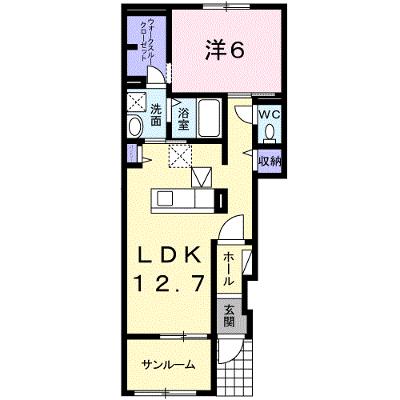 フランフルール 103【管理NO：1-022170001-01030】 ★家具家電は申し込み後に搬入します 2026年07月下旬入居可能の物件画像
