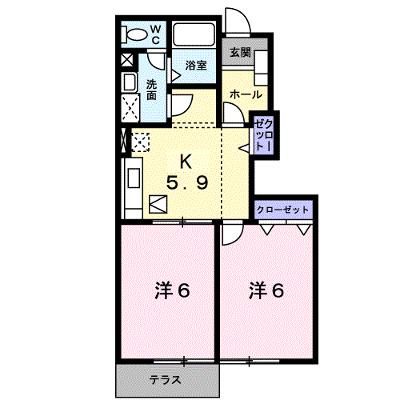 レイベルポート松元Ａ棟 103【管理NO：1-012307301-01030】 ★家具家電は申し込み後に搬入します★の物件画像