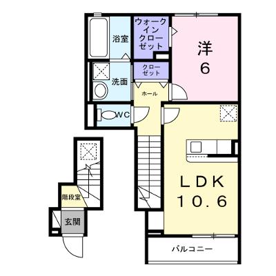 ベル・コリーヌⅠ 202【管理NO：1-026610101-02020】 ★家具家電は申し込み後に搬入します★ ★2026年10月上旬入居可能★の物件画像