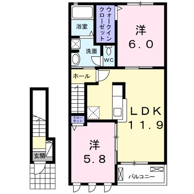 かのやⅠ 202【管理NO：1-025777001-02020】 ★家具家電は申し込み後に搬入します 2026年08月上旬入居可能の物件画像