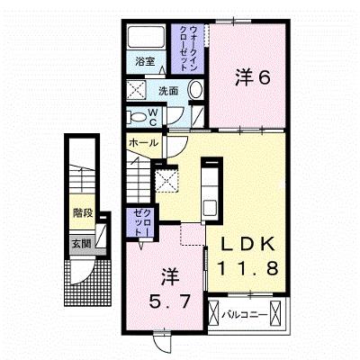 アルドール　アサヒ　Ⅱ 204【管理NO：1-022357702-02040】の物件画像