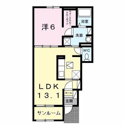アルドール　アサヒ　Ⅰ 102【管理NO：1-022357701-01020】 ★家具家電は申し込み後に搬入します★の物件画像