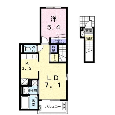 グラン　ソレイユ 201【管理NO：1-020335001-02010】 ★家具家電は申し込み後に搬入しますの物件画像