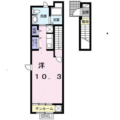 フェリオ津久野 202【管理NO：1-020321001-02020】 ★家具家電は申し込み後に搬入します★ ★2026年10月上旬入居可能★の物件画像