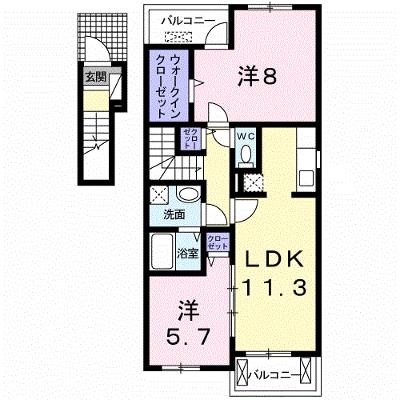 ガーデン　エレガント　Ⅱ 203【管理NO：1-016145602-02030】 ★家具家電は申し込み後に搬入します 2026年07月下旬入居可能の物件画像