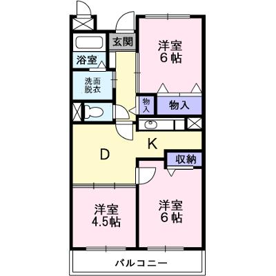 ブランドール板原 401【管理NO：1-010862101-04010】 ★家具家電は申し込み後に搬入します★の物件画像
