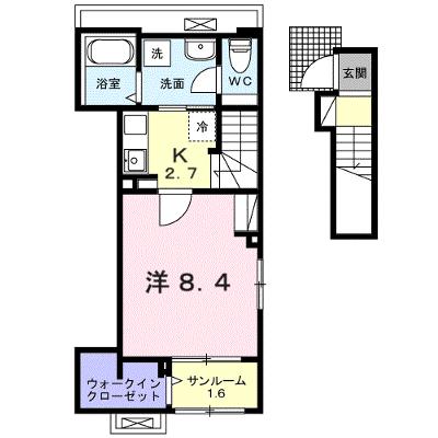 ベル・アンジュ 201【管理NO：1-027785501-02010】 ★家具家電は申し込み後に搬入しますの物件画像