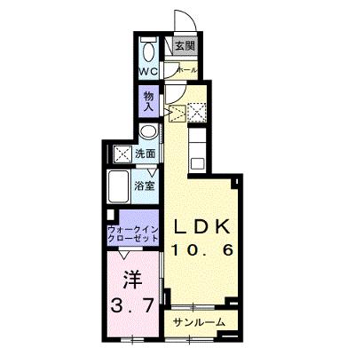 カーサルーチェ 102【管理NO：1-028453701-01020】 ★家具家電は申し込み後に搬入します 2026年09月中旬入居可能の物件画像