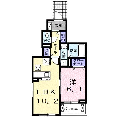 カルム　ヴィラージュ 104【管理NO：1-027549401-01040】 ★家具家電は申し込み後に搬入します★ ★2026年08月中旬入居可能★の物件画像