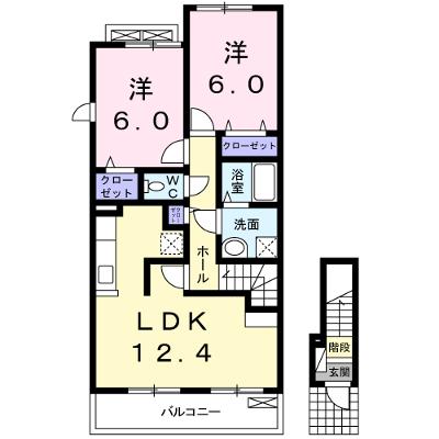 プリムラⅠ 201【管理NO：1-017357501-02010】 ★家具家電は申し込み後に搬入します 2026年07月下旬入居可能の物件画像
