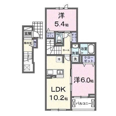 フォンテーヌⅤ 202【管理NO：1-028336601-02020】 ★家具家電は申し込み後に搬入します 2026年10月上旬入居可能の物件画像