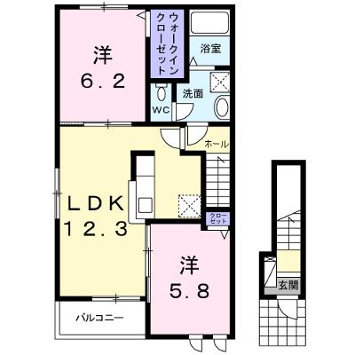 Ｐｒｏｕｄ２２日出山 201【管理NO：1-019739601-02010】 ★家具家電は申し込み後に搬入します★の物件画像