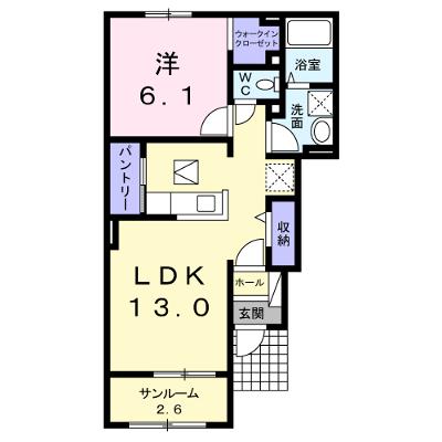 テラス　白石坂 101【管理NO：1-018750801-01010】 ★家具家電は申し込み後に搬入します★ ★2026年08月下旬入居可能★の物件画像