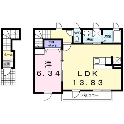 ヴィラ　チェリーブロッサム 202【管理NO：1-015765601-02020】 ★家具家電は申し込み後に搬入します★ ★2026年08月下旬入居可能★の物件画像