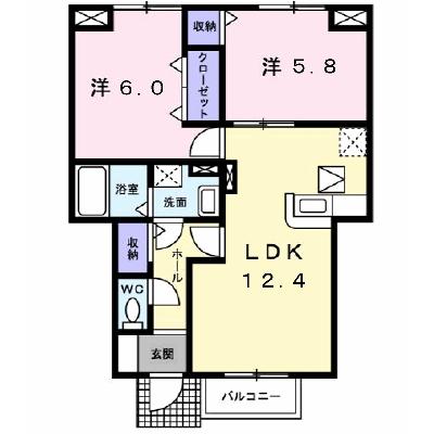 グランドキャニオン 102【管理NO：1-012147901-01020】 ★家具家電は申し込み後に搬入します★ ★2026年09月中旬入居可能★の物件画像