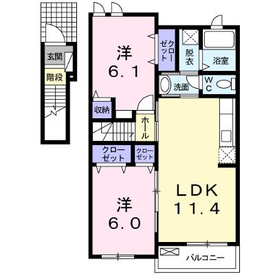 ヴィラ　エクレール　Ｂ 203【管理NO：1-017046802-02030】 ★家具家電は申し込み後に搬入します 2026年07月中旬入居可能の物件画像