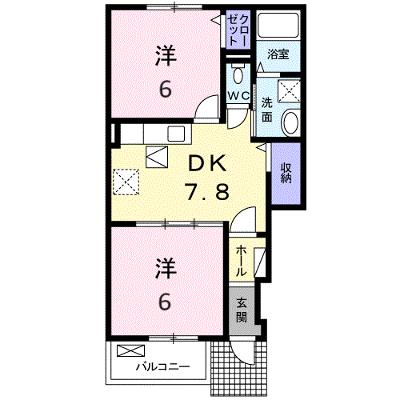 ダイアンサス 102【管理NO：1-017853801-01020】 ★家具家電は申し込み後に搬入しますの物件画像