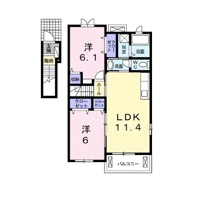 グレイス　Ｖｉｌｌａ　Ⅱ 201【管理NO：1-016733302-02010】 ★家具家電は申し込み後に搬入しますの物件画像