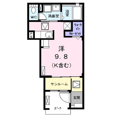 ｉｚｕｍｉ１（イズミ１） 102【管理NO：1-027263201-01020】 ★家具家電は申し込み後に搬入します★の物件画像