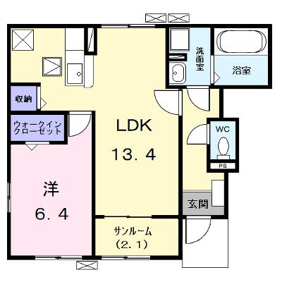 カンファタブル＿ＫⅠ 101【管理NO：1-028474201-01010】 ★家具家電は申し込み後に搬入しますの物件画像