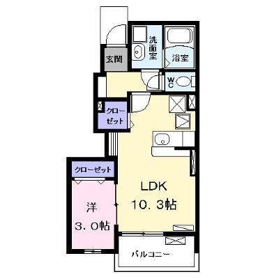 城 102【管理NO：1-016980601-01020】 ★家具家電は申し込み後に搬入します 2026年07月中旬入居可能の物件画像