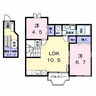 メゾンジュネスⅡ 201【管理NO：1-011427701-02010】 ★家具家電は申し込み後に搬入します★の物件画像