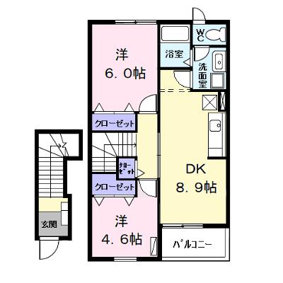 サザンウィンド　ＰａｒｔⅥ 203【管理NO：1-011204501-02030】 ★家具家電は申し込み後に搬入します★の物件画像