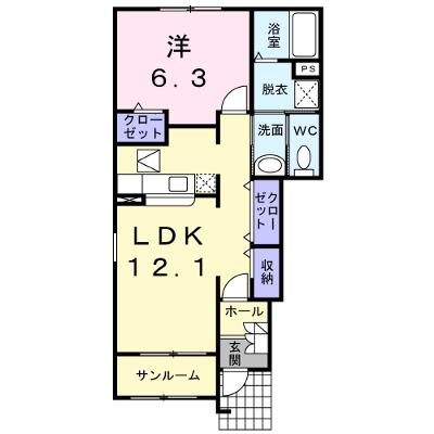 フリーデ石井Ⅰ 101【管理NO：1-014097701-01010】 ★家具家電は申し込み後に搬入しますの物件画像