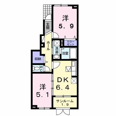ソレイユベル 103【管理NO：1-015950601-01030】 ★家具家電は申し込み後に搬入します★の物件画像