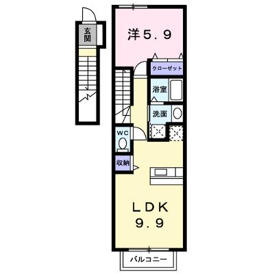 エルフィン 201【管理NO：1-013592201-02010】 ★家具家電は申し込み後に搬入しますの物件画像