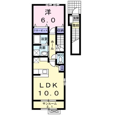 カーサ・エスコンディド 201【管理NO：1-016619601-02010】 ★家具家電は申し込み後に搬入します 2026年08月中旬入居可能の物件画像