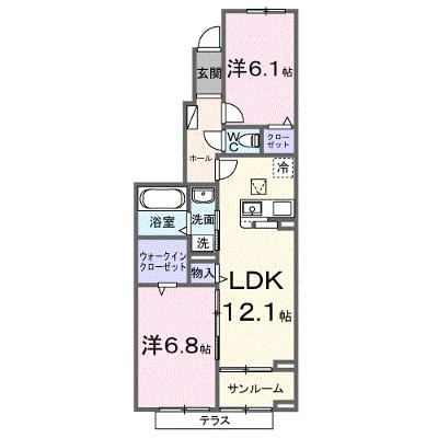 メゾン・リュエルアルファ 103【管理NO：1-028467001-01030】 ★家具家電は申し込み後に搬入しますの物件画像