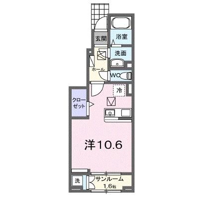 ルノ 103【管理NO：1-027854601-01030】 ★家具家電は申し込み後に搬入しますの物件画像