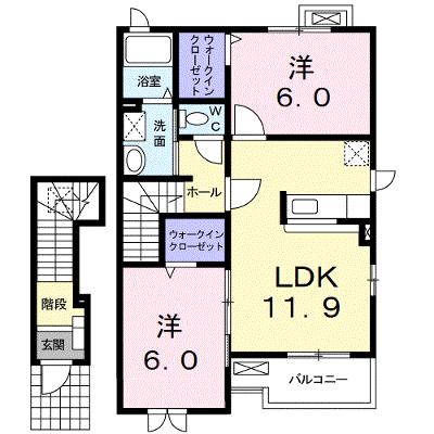 レセンテ・Ｅ　壱番館 203【管理NO：1-015770201-02030】 ★家具家電は申し込み後に搬入します★の物件画像