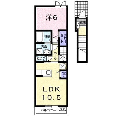 メビウス 203【管理NO：1-019014601-02030】 ★家具家電は申し込み後に搬入します 2026年08月中旬入居可能の物件画像