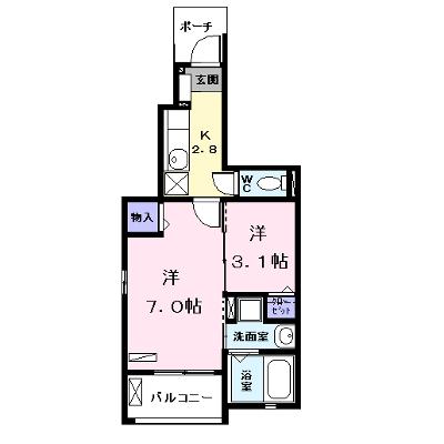 クレア 103【管理NO：1-023480901-01030】 2026年07月上旬入居可能の物件画像