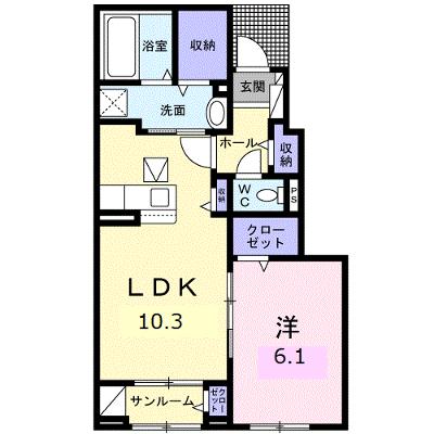 アイプレイス敦賀 103【管理NO：1-027246901-01030】 ★家具家電は申し込み後に搬入します 2026年08月下旬入居可能の物件画像