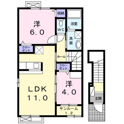 フリ－デ　Ｋ 201【管理NO：1-017642501-02010】 ★家具家電は申し込み後に搬入します 2026年07月下旬入居可能の物件画像