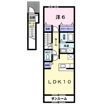 クラ－ル　Ｋ　Ⅱ 202【管理NO：1-016502602-02020】 ★家具家電は申し込み後に搬入します 2026年08月中旬入居可能の物件画像