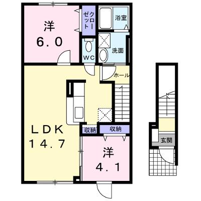 ベル・プロムナードⅡ 201【管理NO：1-019494902-02010】 ★家具家電は申し込み後に搬入します 2026年07月下旬入居可能の物件画像