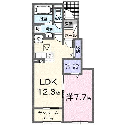 アヴァンティⅢ 104【管理NO：1-027435701-01040】 ★家具家電は申し込み後に搬入します★ ★2026年10月上旬入居可能★の物件画像