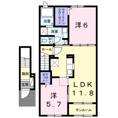 フリーデ 203【管理NO：1-022695301-02030】 ★家具家電は申し込み後に搬入します 2026年08月上旬入居可能の物件画像