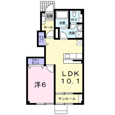パストラルタウンＡ 102【管理NO：1-013091001-01020】 2026年07月上旬入居可能の物件画像