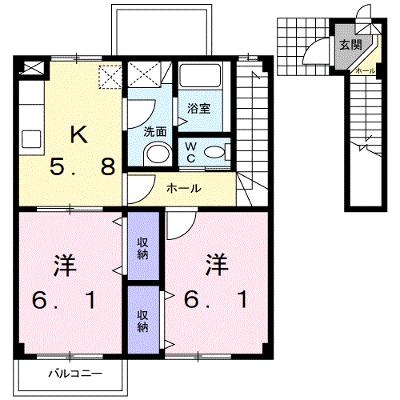 エーデル 202【管理NO：1-011580101-02020】 ★家具家電は申し込み後に搬入します★ ★2026年08月下旬入居可能★の物件画像
