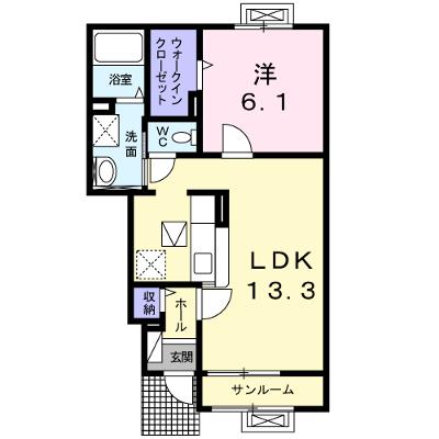 サニーヒルズＥ 103【管理NO：1-023615602-01030】 ★家具家電は申し込み後に搬入します 2026年08月下旬入居可能の物件画像