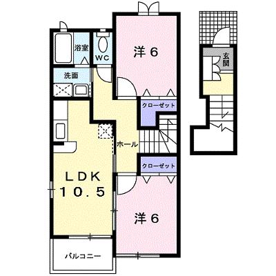 サン・アベニューＣ 203【管理NO：1-012703001-02030】 ★家具家電は申し込み後に搬入します★の物件画像